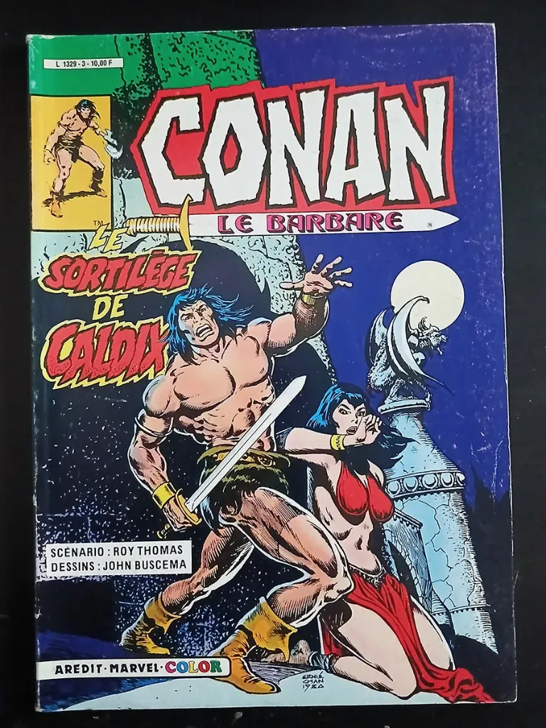 Conan le Barbare (Arédit / Artima) n°3 – Le Sortilège de Calda - 1984